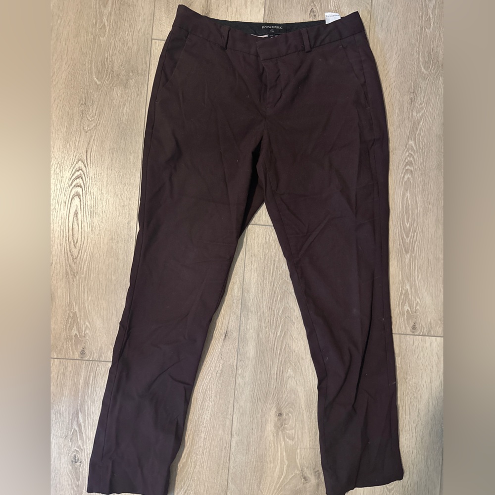 Banana Republic Ryan Pants- maroon/ burgundy color